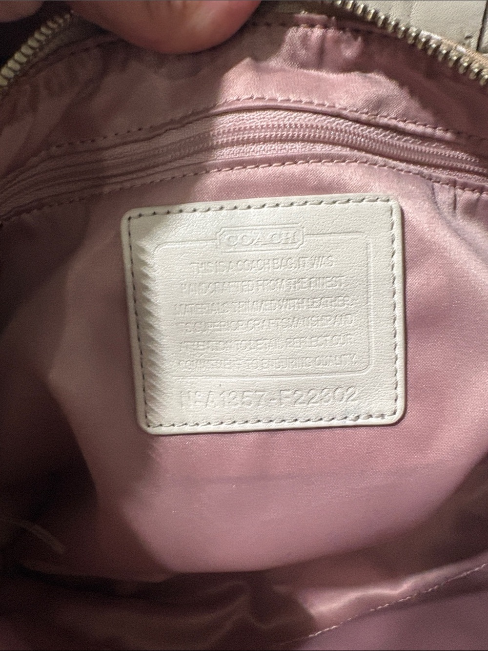Coach Cream Signature Canvas Shoulder Bag with Removable Strap - Picture 8 of 13